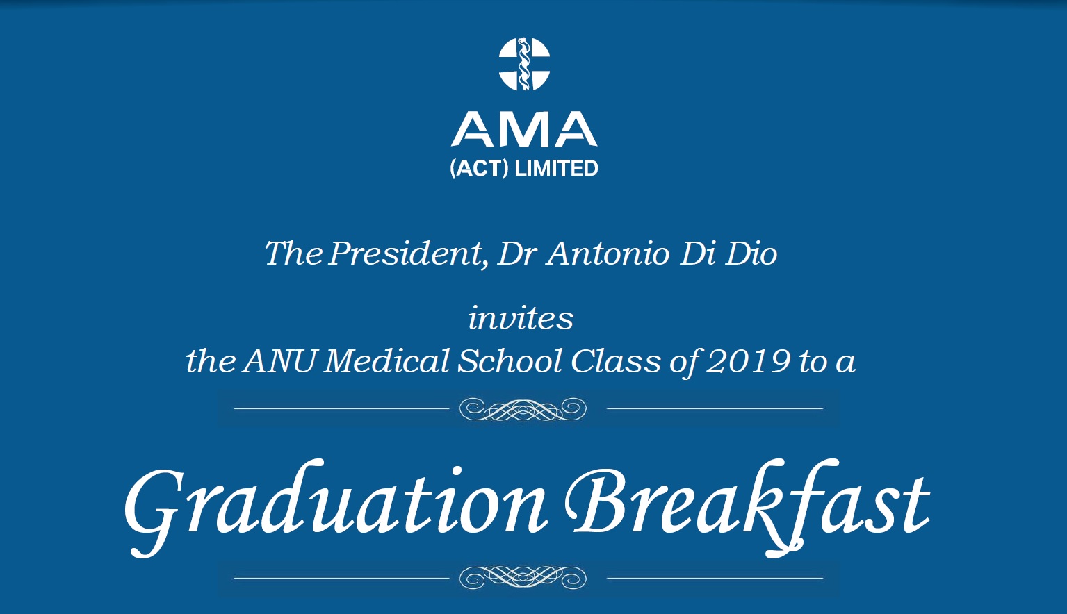2019 ANU Medical School Graduation Breakfast