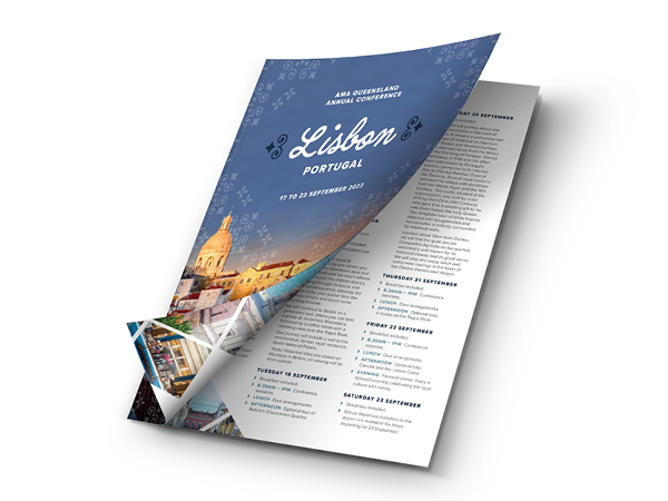 event brochure
