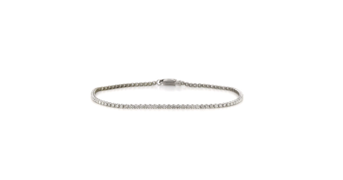 14K White Gold 1.25ct TDW Diamond, Tennis Bracelet