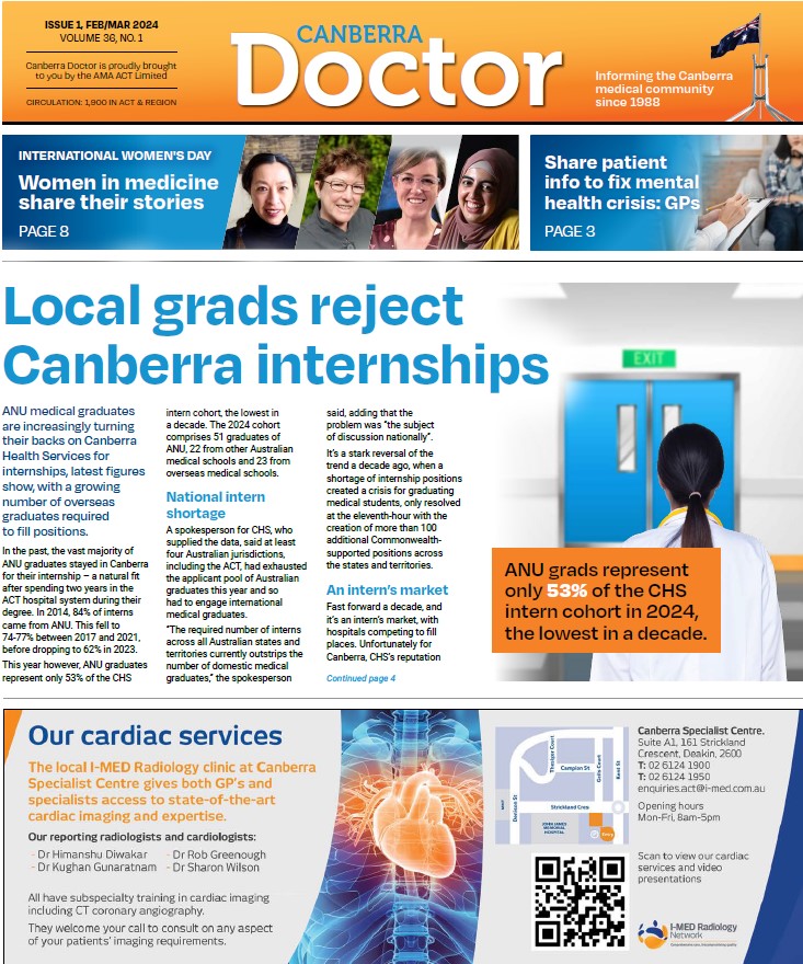 Canberra Doctor Issue 1 2024