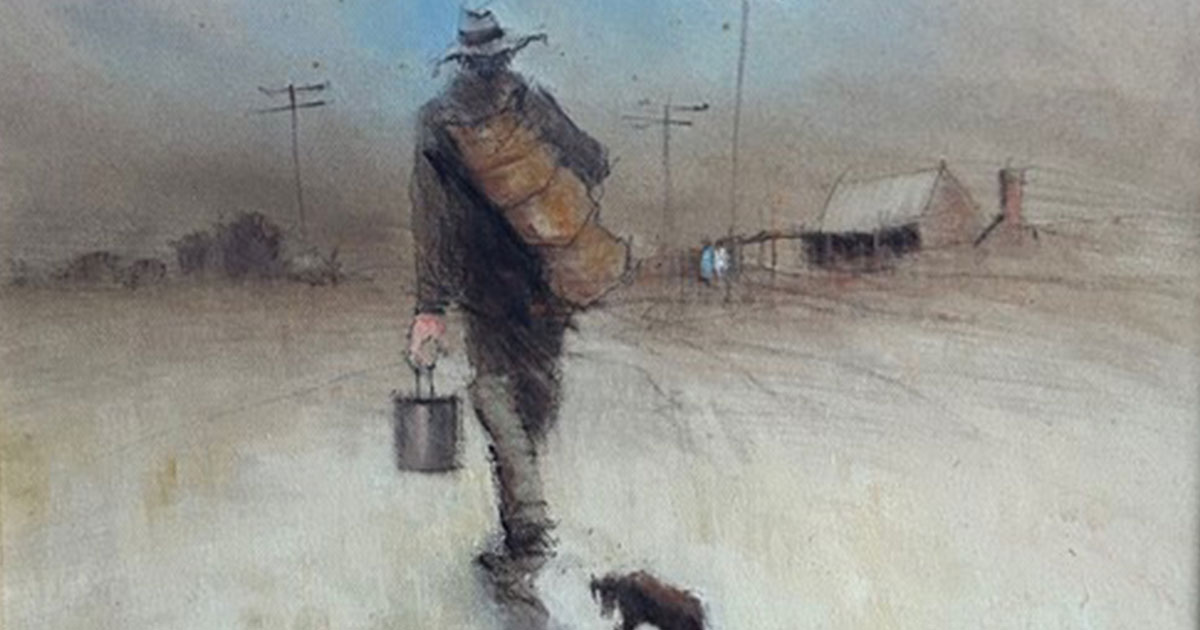 Rex Newell painting