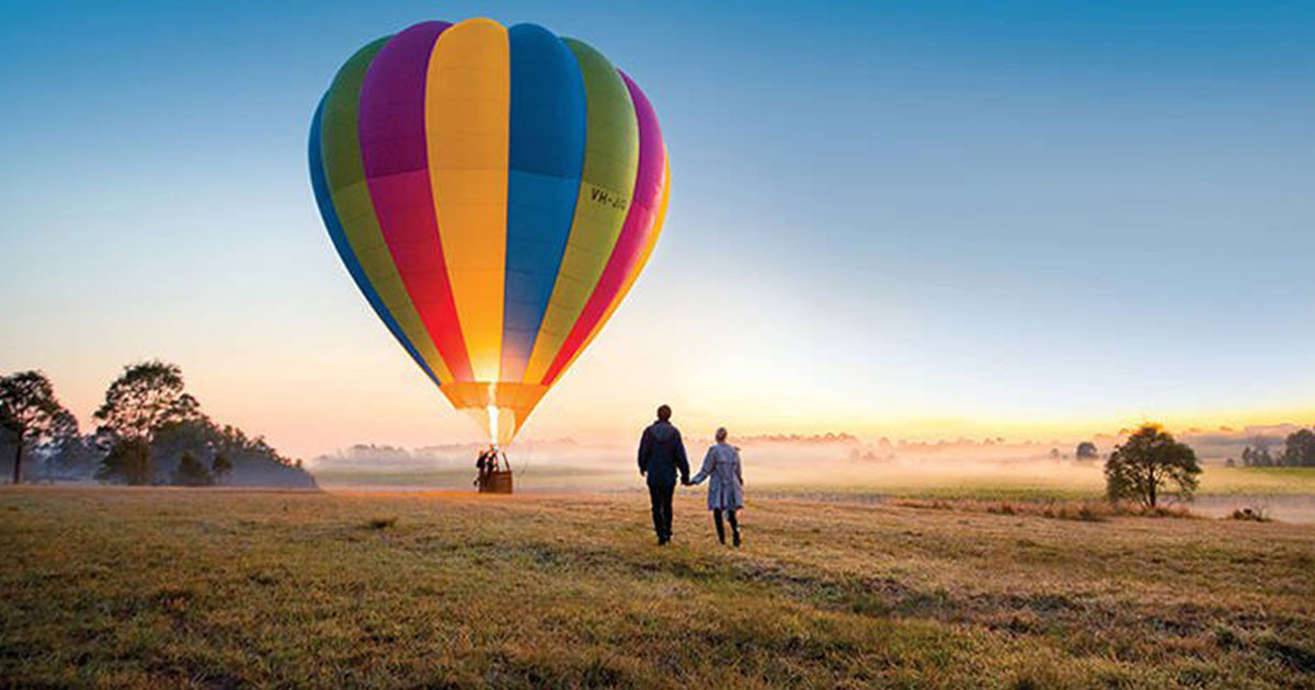 Hot air balloon ride
