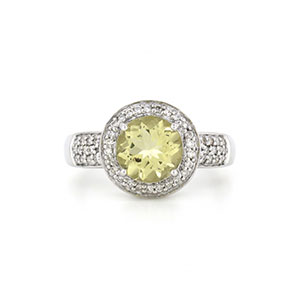Yellow diamond ring 