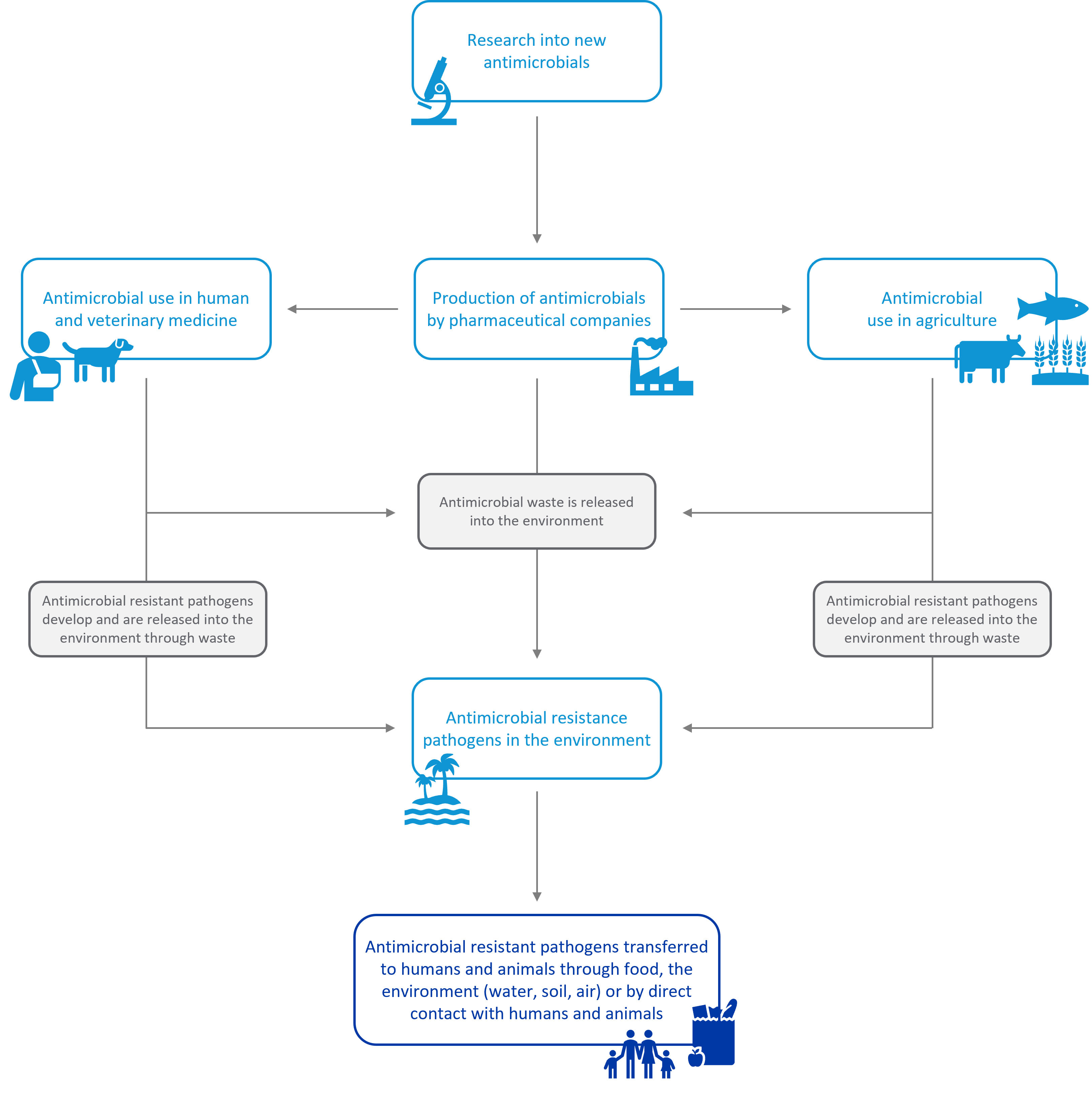 The interconnected threat of antimicrobial resistance