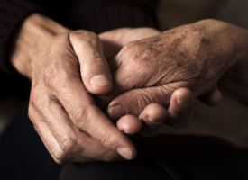 elderly hands