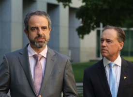 AMA President Dr Omar Khorshid and Minister for Health Greg Hunt