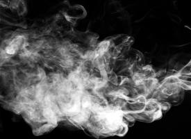 smoke on black background