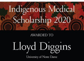  Lloyd Diggins recipient of the AMA Indigenous Medical Scholarship 2020
