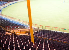 Empty cricket ground