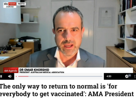 AMA President Dr Omar Khorshid on Sky News 