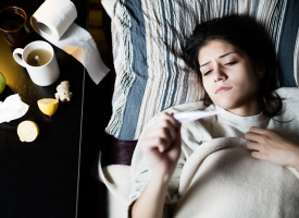 Girl with a cold