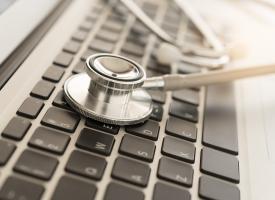 stethoscope on keyboard