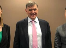 Sophie Keen, Professor Brendan Murphy and Dr Hash Abdeen