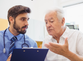 doctor advising patient 