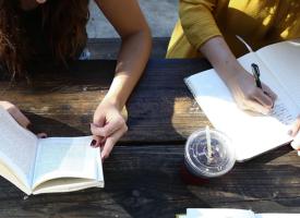 people with books