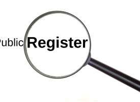Public register under magnifying glass