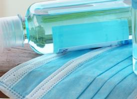 sanitiser and masks