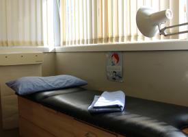 Examination bed