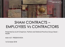 Sham Contracts (Chapman slides)