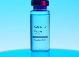 Vial containing vaccination