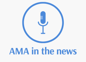 AMA in the news logo