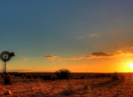 Rural sunset 