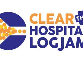 Clear the Hospital Logjam campaign logo 