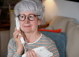 Woman on telephone