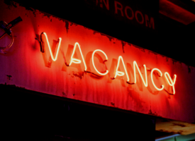 Vacancy sign