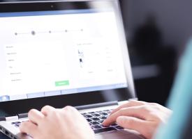 doctor using laptop