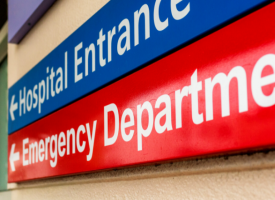 Emergency department sign