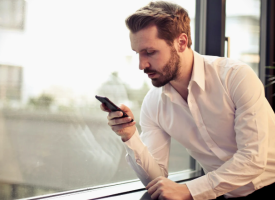 Man on phone