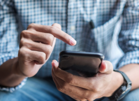 Man on phone