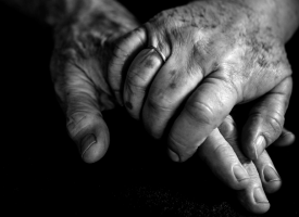 Elderly person's hands