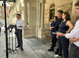 Parliament doorstop