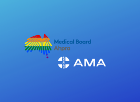 AMA and Ahpra logos