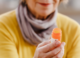 Person with medicines 