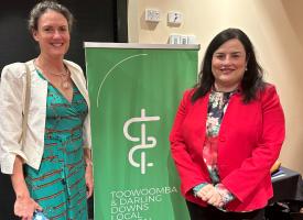 AMA Queensland Councillor and TDDLMA President Dr Sally Sojan and AMA Queensland President Dr Maria Boulton