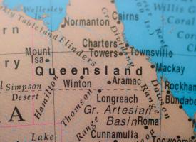 Image of map of regional Queensland