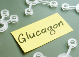 Glucagon sticky note