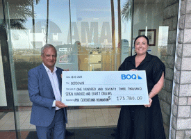 Cheque hand over 
