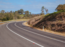 Winding road in Australia