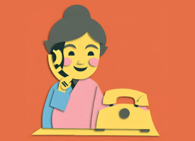 Woman on phone