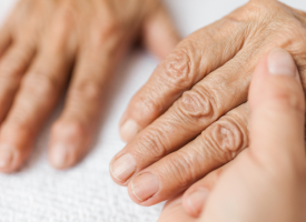 Elderly hands