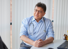 doctor talking to patient