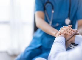 Image of healthcare worker with patient