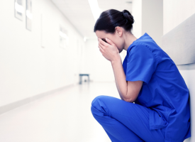 Distressed doctor 