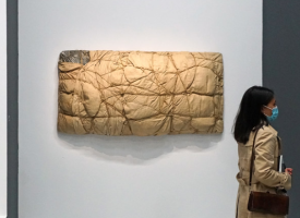 An artwork by Christo