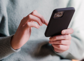 Person using phone