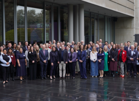 Participants at the meeting of medical colleges and associations in Canberra to discuss healthcare reform
